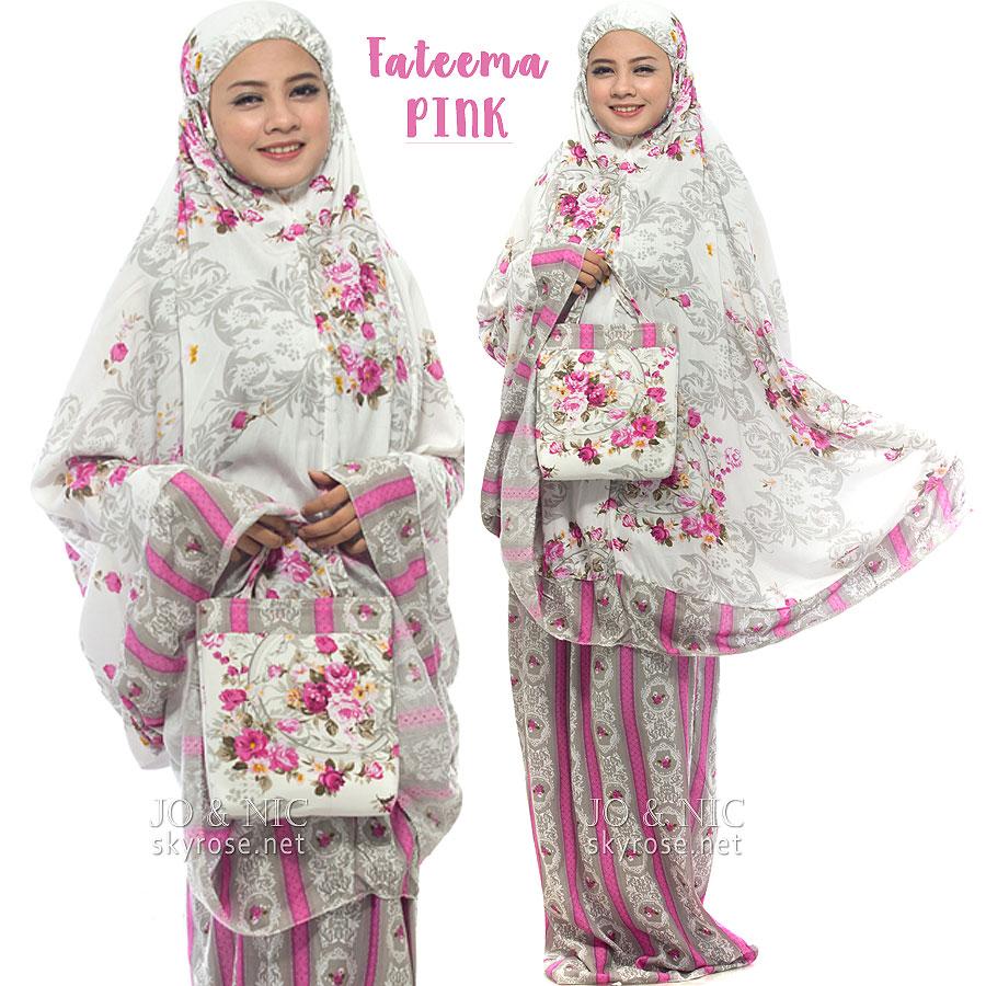 SET Mukena Dewasa Katun Shabby Fateema AllSize fit up to XL - 3 warna