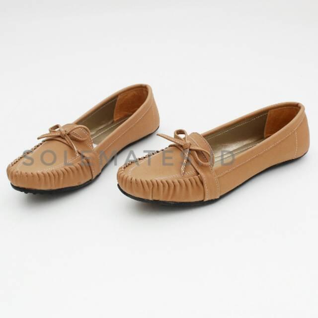 SOLEMATES - FLAT SHOES PITA RJ28 MOCCA/TAN MURAH