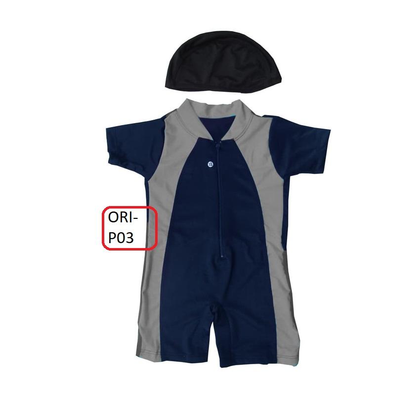 Baju Renang Bayi Murah Warna Dasar Dongker - P03
