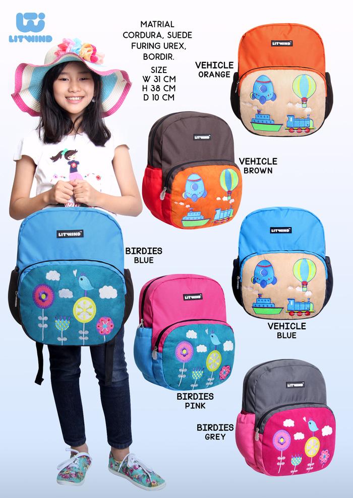 PROMO Grosir Tas Anak Karakter Murah Birdies & Vehicle / Tas Sekolah BERKUALITAS