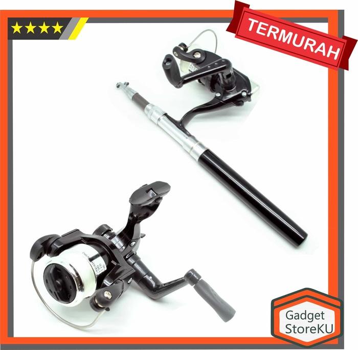 Pancing Pena 1 Set Dengan Reel - Joran Pena - Pancing Pulpen 1.4 meter - tAA4X8