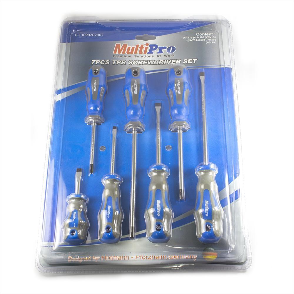 Multipro Obeng Set 7 Pcs Magnet TPR SCREWDRIVER SET Bagus