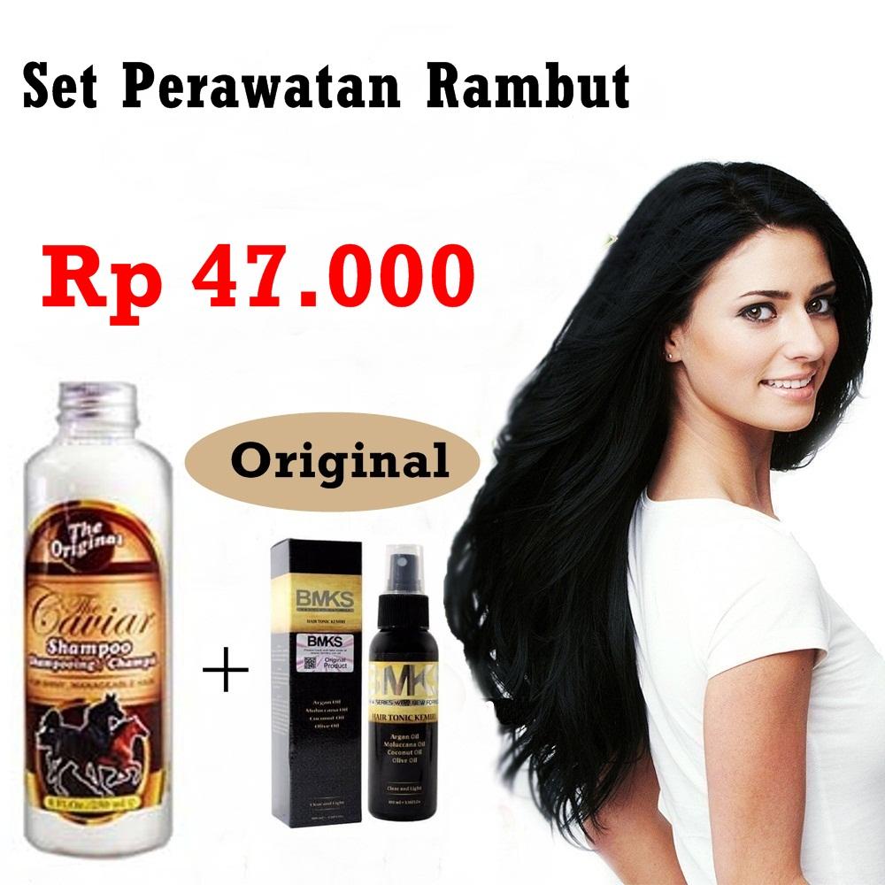 JBS Shampo Caviar - Shampo Kuda Sudah BPOM Dan BMKS Hair Tonic Kemiri