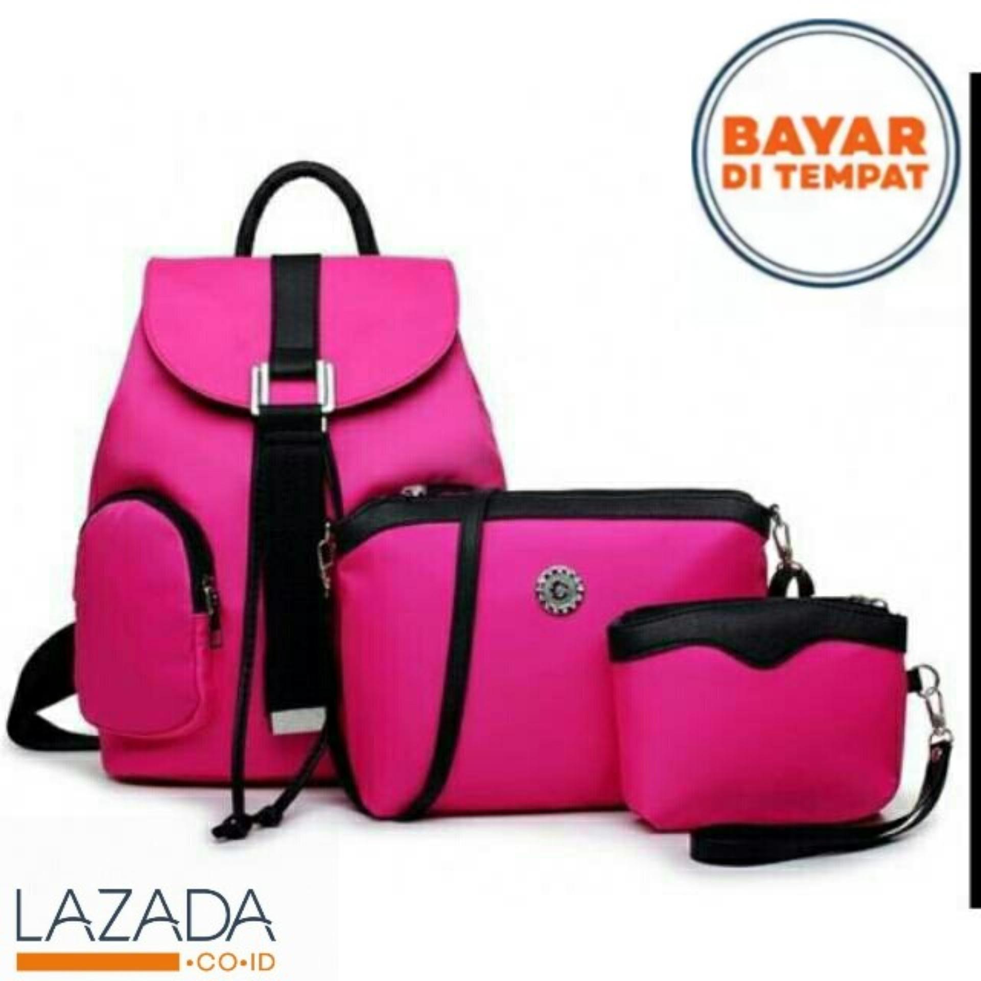 Tas Ransel import batam Wanita Selempang Backpack Fashion Free Dompet YOSH