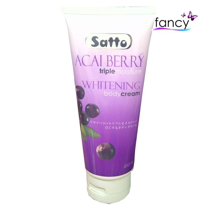 SATTO ACAI BERRY WHITENING BODY CREAM 200ML