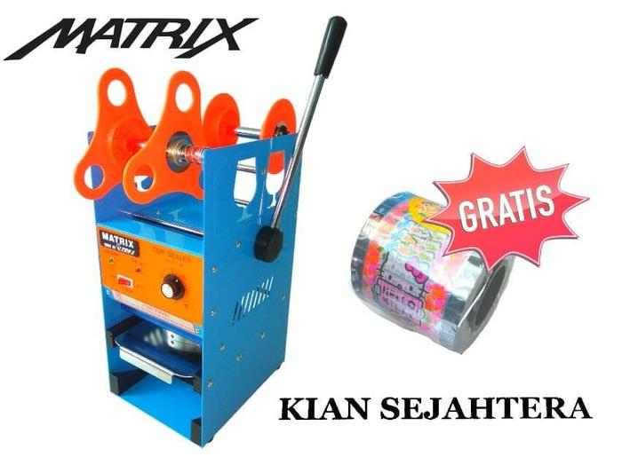 mesin press gelas aqua/ cup sealer ET-D8 bonus plastik