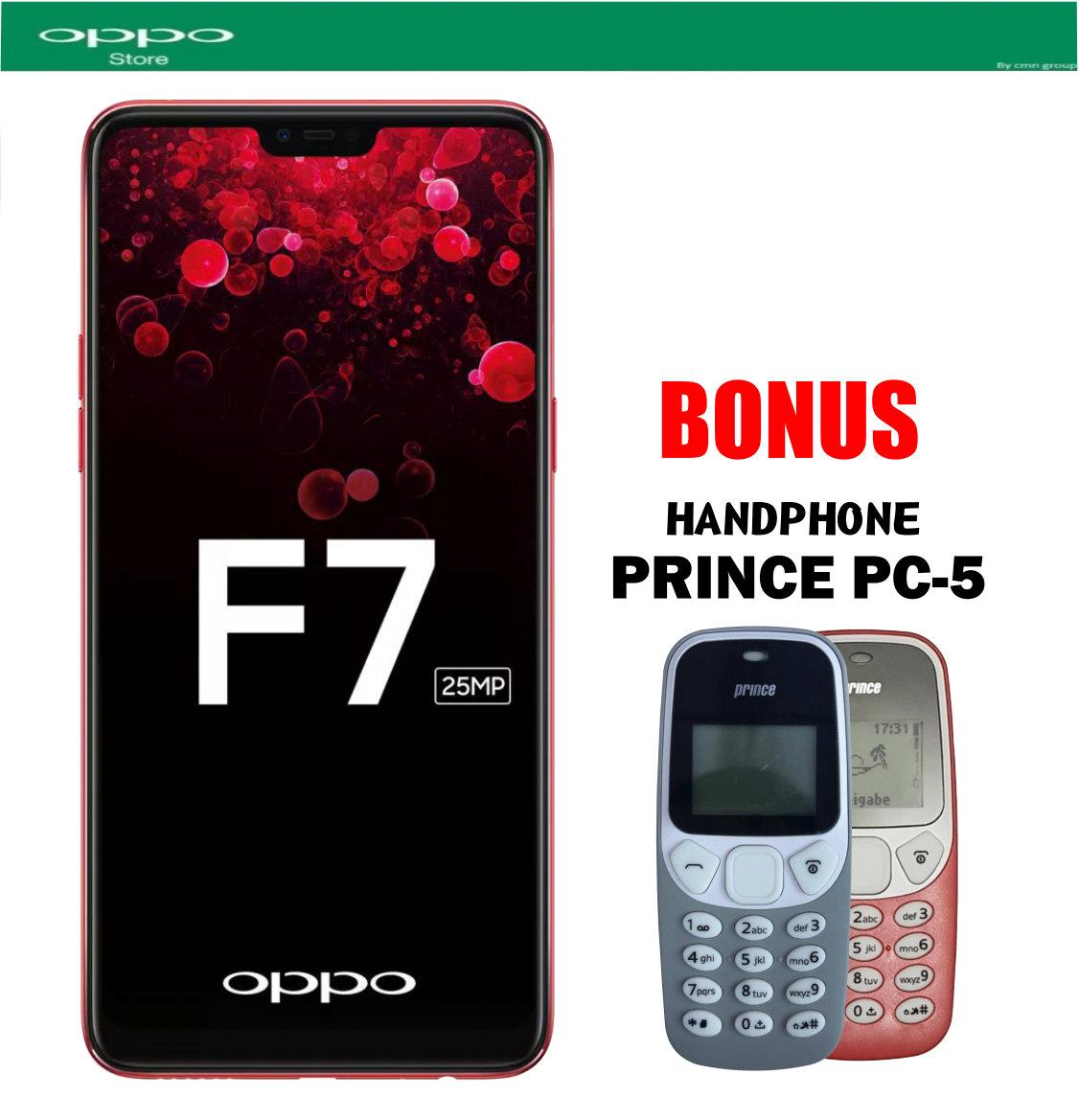 OPPO F7 4/64 - Silver Plus Handphone Prince PC-5