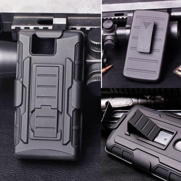 PROMO TERBATAS!!! Sony Xperia U - Future Armor Hardcase With Belt Holster Case Terbaru