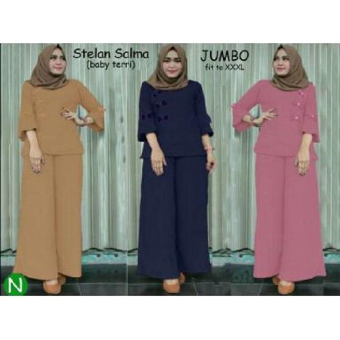 TOKO KIRANA SURABAYA BAJU WANITA JUMBO SETELAN SALMA