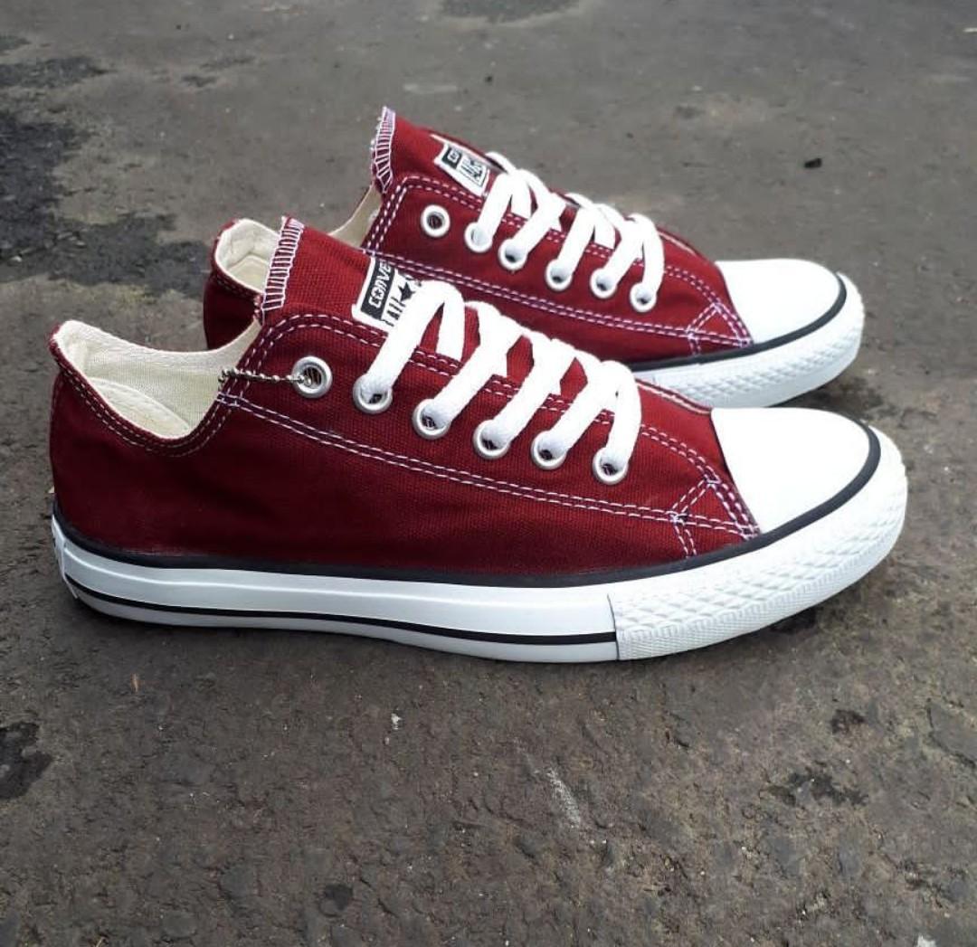Sepatu sneakers converse all star maroon-sepatu sekolah-sepatu gaul