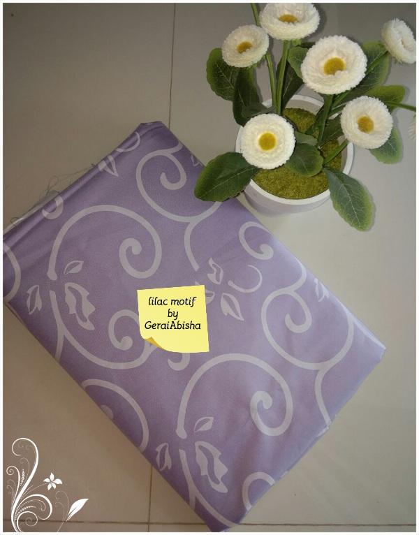 Sprei Waterproof Ungu Motif Baru 200x200x20cm