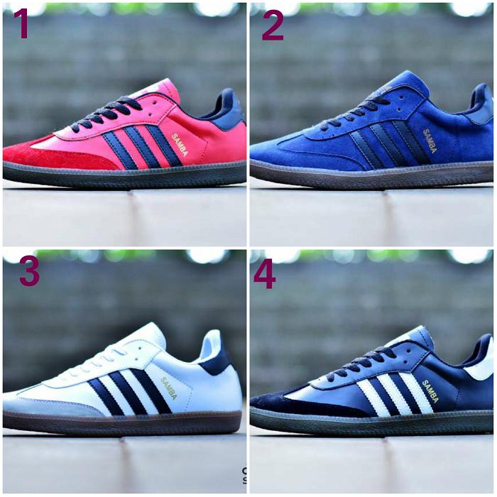 Promo Sepatu Sneakers Pria Adidas Samba Clasic Casual Kuliah Made In Vietnam Diskon