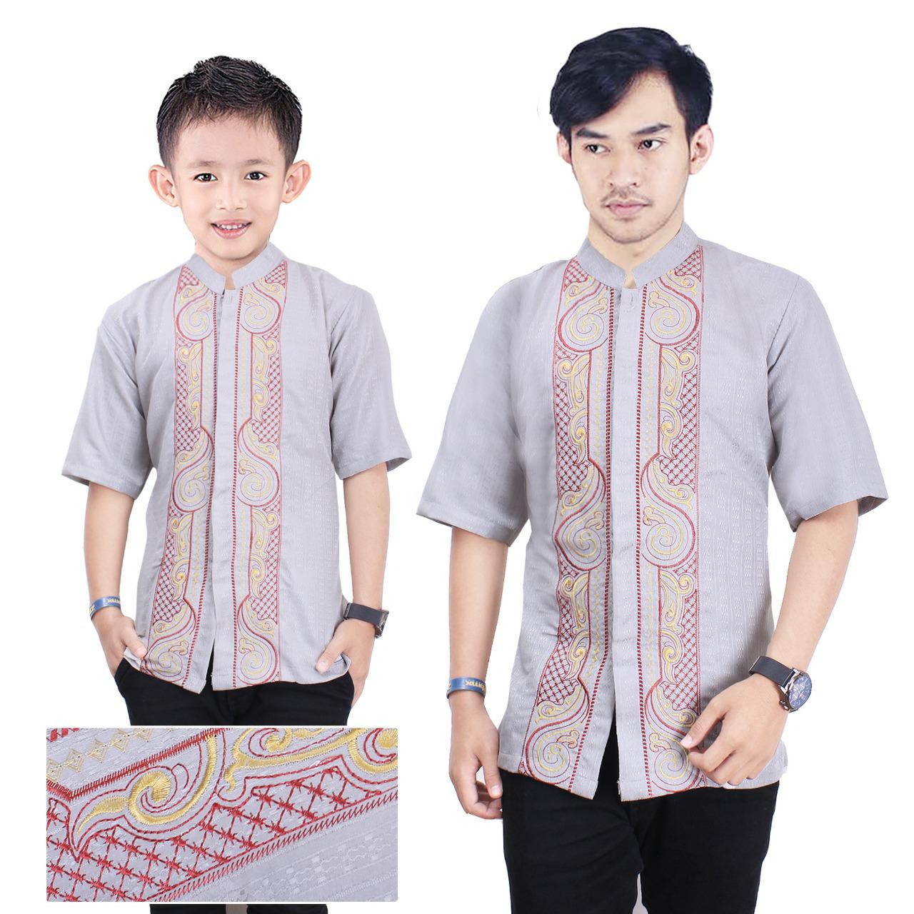 〘tERBaRu〙KK524 couple koko bapak anak baju muslim lengan pendek jorgi