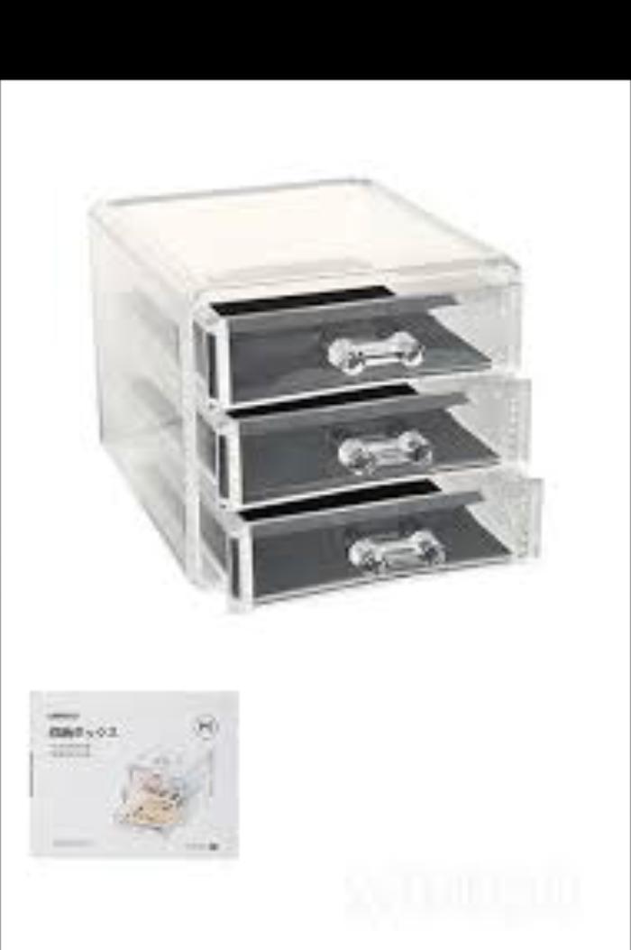 MINISO 3 drawer jewerly organizer / rak laci serbaguna 3 susun - DVDuNk