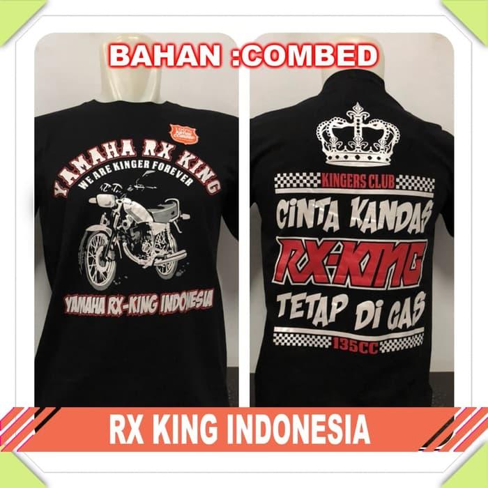KAOS BAJU DISTRO RX KING INDONESIA - Hitam- L