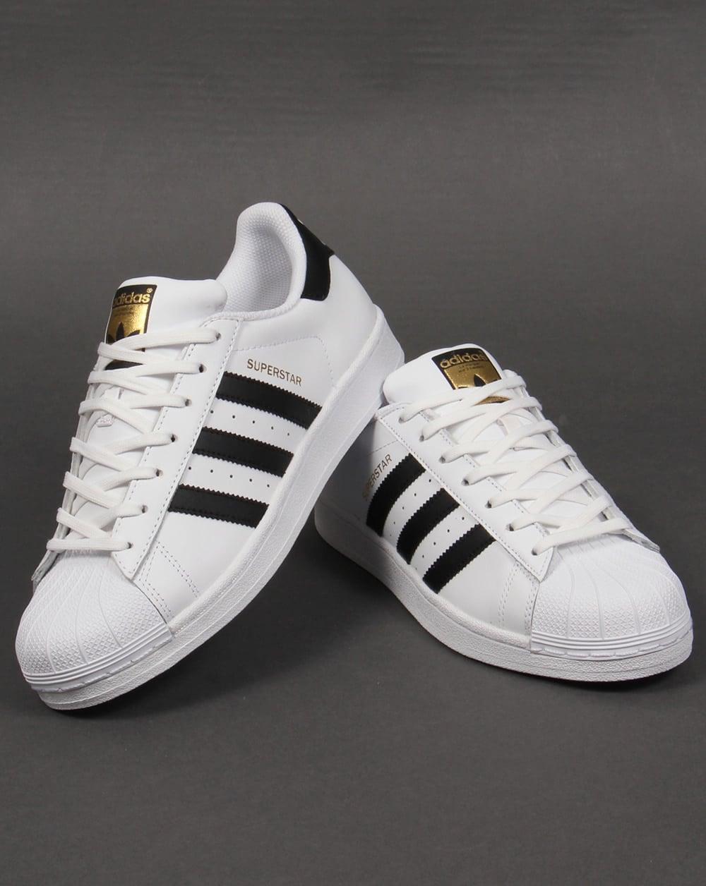 Adidas Superstar White Black - Putih