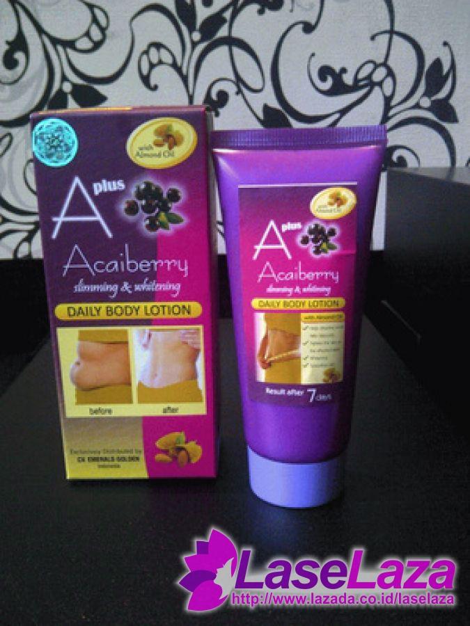 CREAM PELANGSING - A+ACAI BERRY SLIMMING ORIGINAL EMERALD (ACAI LOTION,BODY LOTION WHITENING)