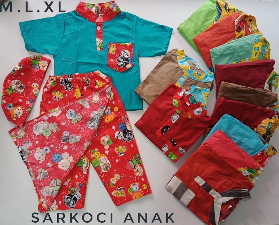 SARKOCI TERMURAH SARUNG KOKO PECI BAJU ANAK KOKO ANAK PECI ANAK SARUNG ANAK BAJUMUSLIM ANAK