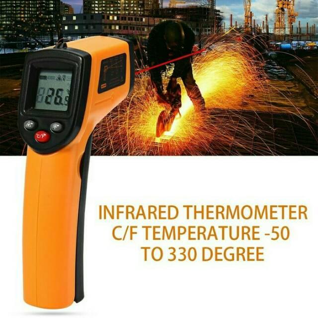 Alat Pengukur Suhu Panas Termometer Gun Infrared Sensor Digital Laser