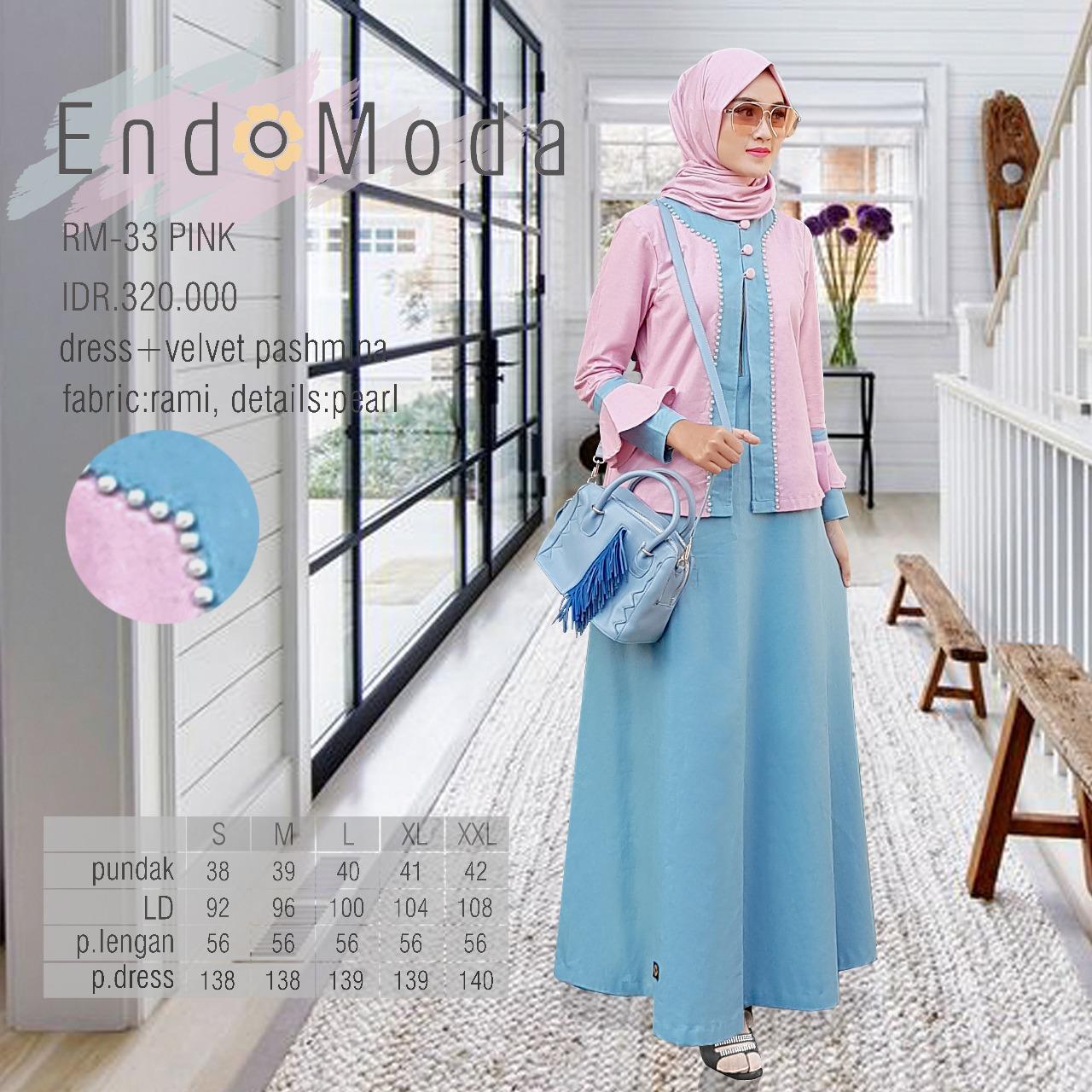 Gamis Endomoda RM 33 pink Tosca