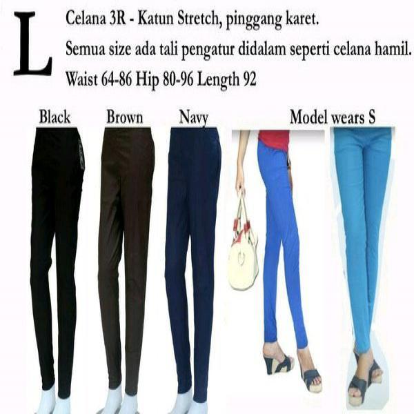 Celana XXXL 3R Panjang Hamil Legging Katun Stretch Stret 3XL Grosir
