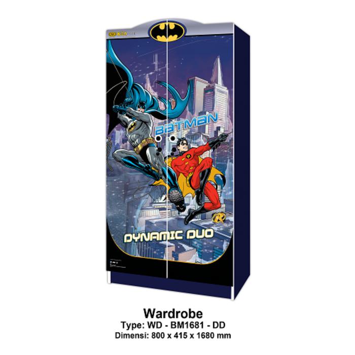 Wardrobe Lemari Pakaian Anak Karakter Batman WD BM1681 DD