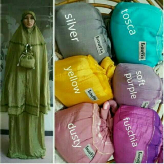Mukena parasut loufie coklat susu