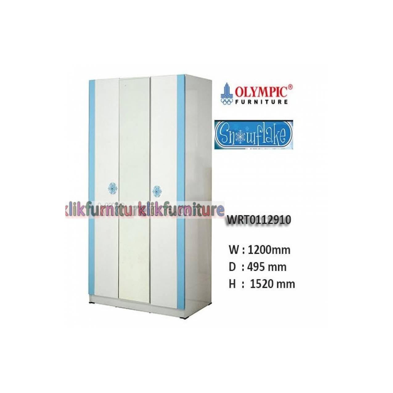 WRT 0112910 SNOWFLAKE Olympic Lemari 3 Pintu
