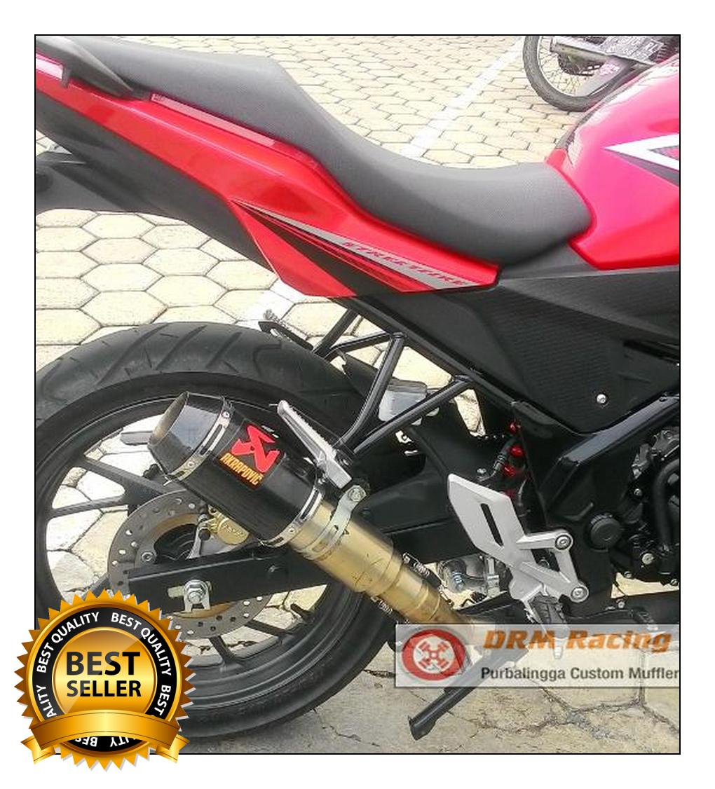 Knalpot Akrapovic GP m1 carbon new CB 150 R/CBR 150/n250/R15/RRmono siap pasang PNP DRM Racing