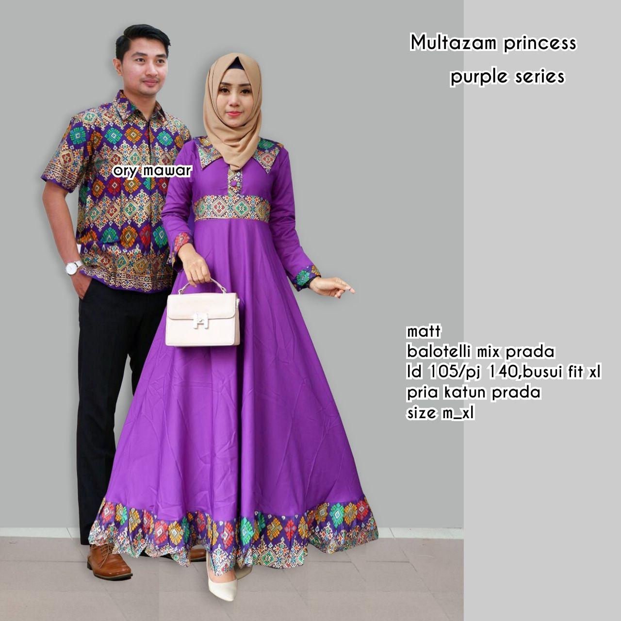 Sarimbit Gamis Multazam Princes (katun mix baloteli)