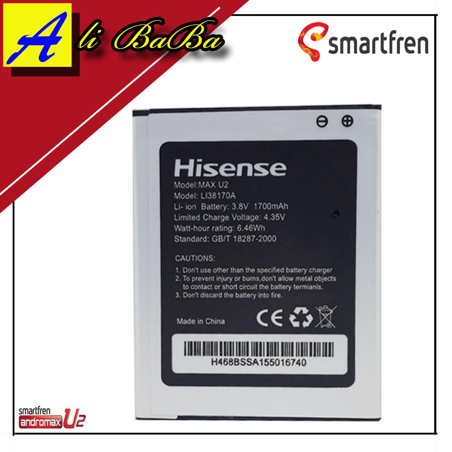 Baterai Handphone Smarfren Andromax U2 4G LTE E2 Plus Andromax Qi Li38170A Battery HP Andromax U2 Batu Batre SMart HP Samrtfren Andromax Qi