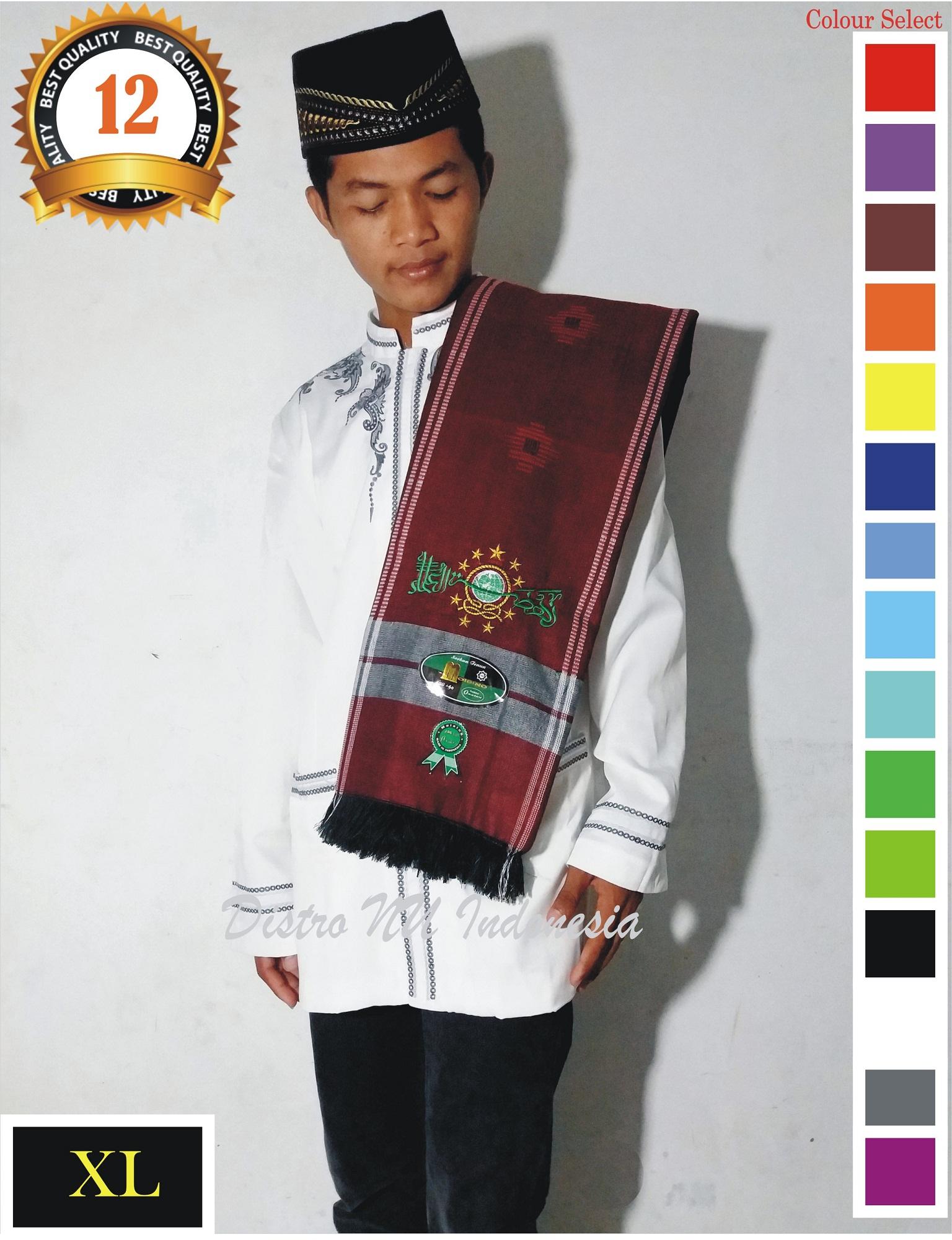 SORBAN NU XL BORDIR TEBAL BAGUS TENUN MO MERAH  / surban / sajadah / sarung / batik nu / jasko / koko / busana muslim / peci / songkok / gamis / jubah / sarung nu / jas nu / jasket / kerudung baru / baju wanita / kemeja / kaos distro / kaos lukis / kopri