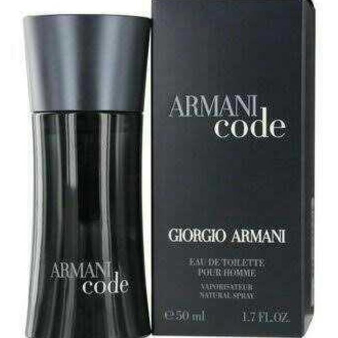 Parfum Ori Eropa Nonbox Armani Code Black For Men 50 Ml Diskon
