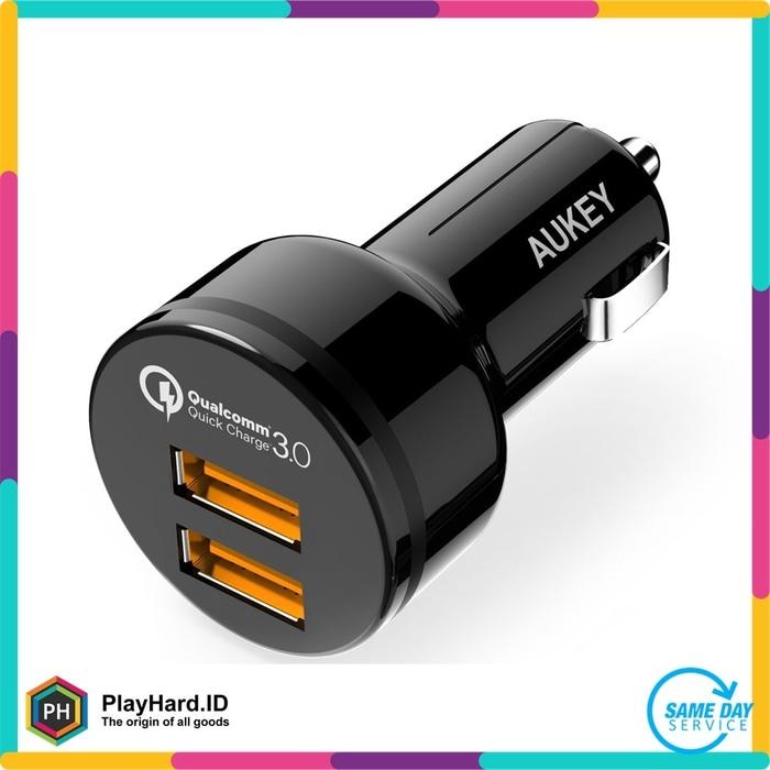Aukey USB Car Charger 2 Port 36W With QC 3.0 & Aipower - CC-T8