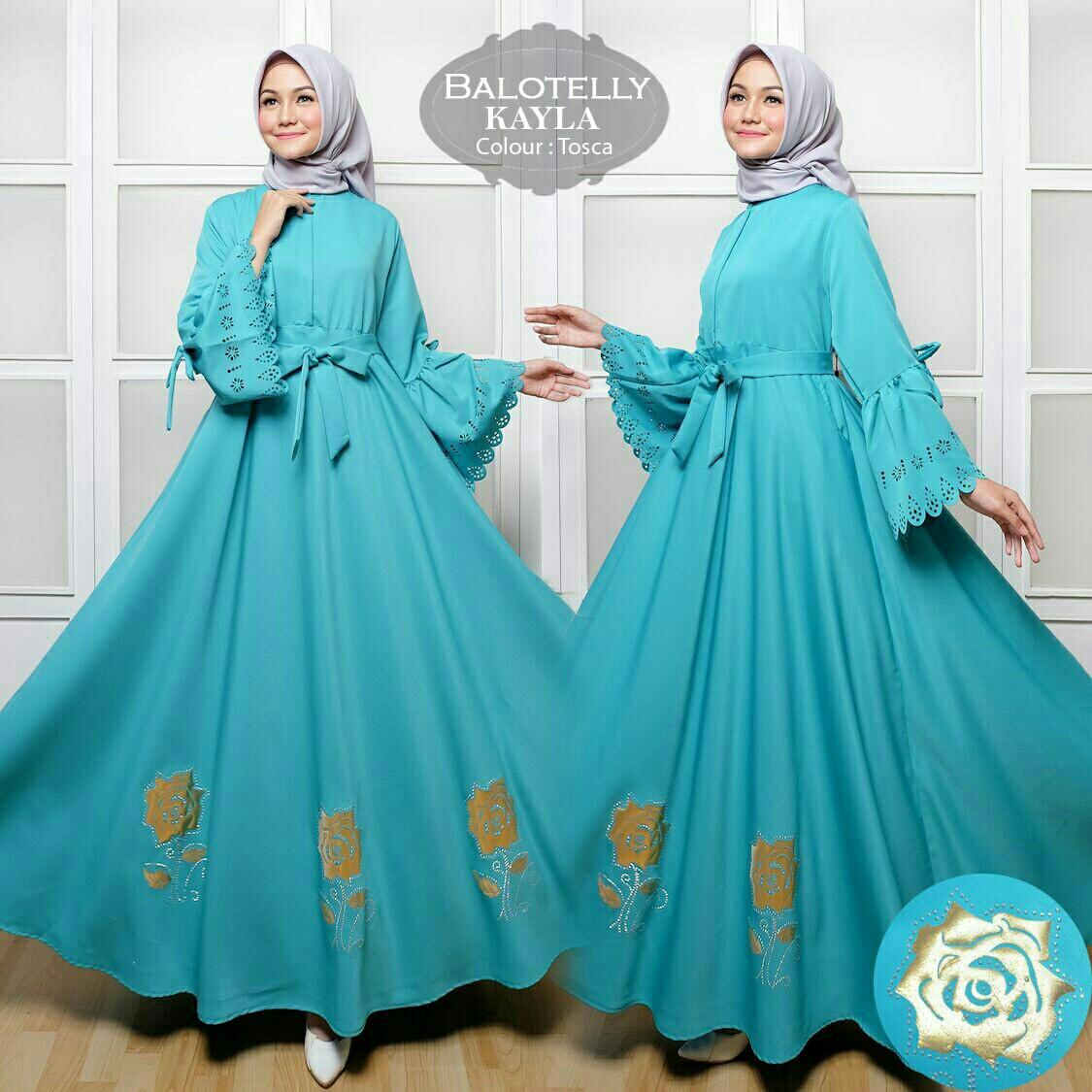GAMIS SYARI KAYLA NEW - BAJU MUSLIM / FASHION MUSLIM / BAJU GAMIS / DRESS GAMIS / BUSUI GAMIS / XL / JUMBO / GAMIS LEBARAN