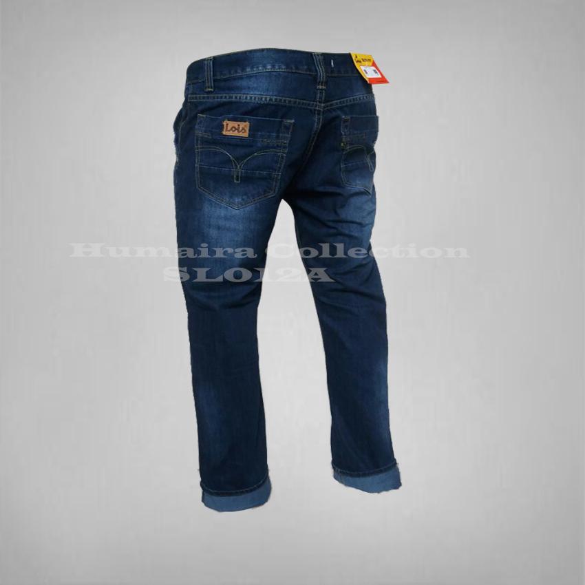 Celana Murah Pria-Celana Jeans Biru Wash Standar/Reguller/Basic/Formal/Casual/Jeans Lois Lurus-Best seller