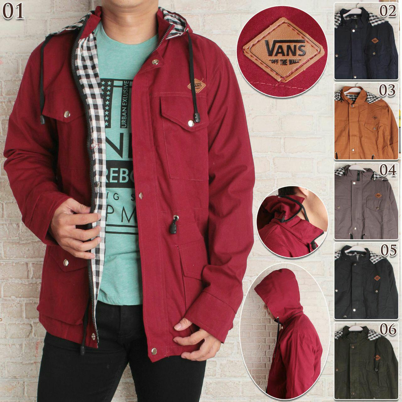 Jaket Parka Pria Baby Kanvas