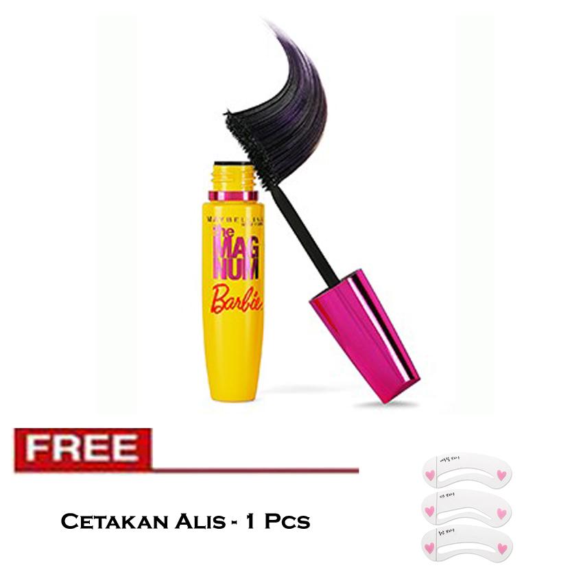Mascara Magnum Barbie Maskara Hitam + Free Cetakan Alis - 1 Pcs Mascara Magnum Barbie Maskara Hitam + Free Cetakan Alis - 1 Pcs