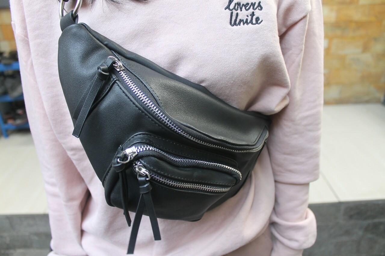 ... WAISTBAG KULIT/ WAIST BAG NISA/ TAS PINGGANG WANITA/ NISA SABYAN WAISTBAG - 3 ...