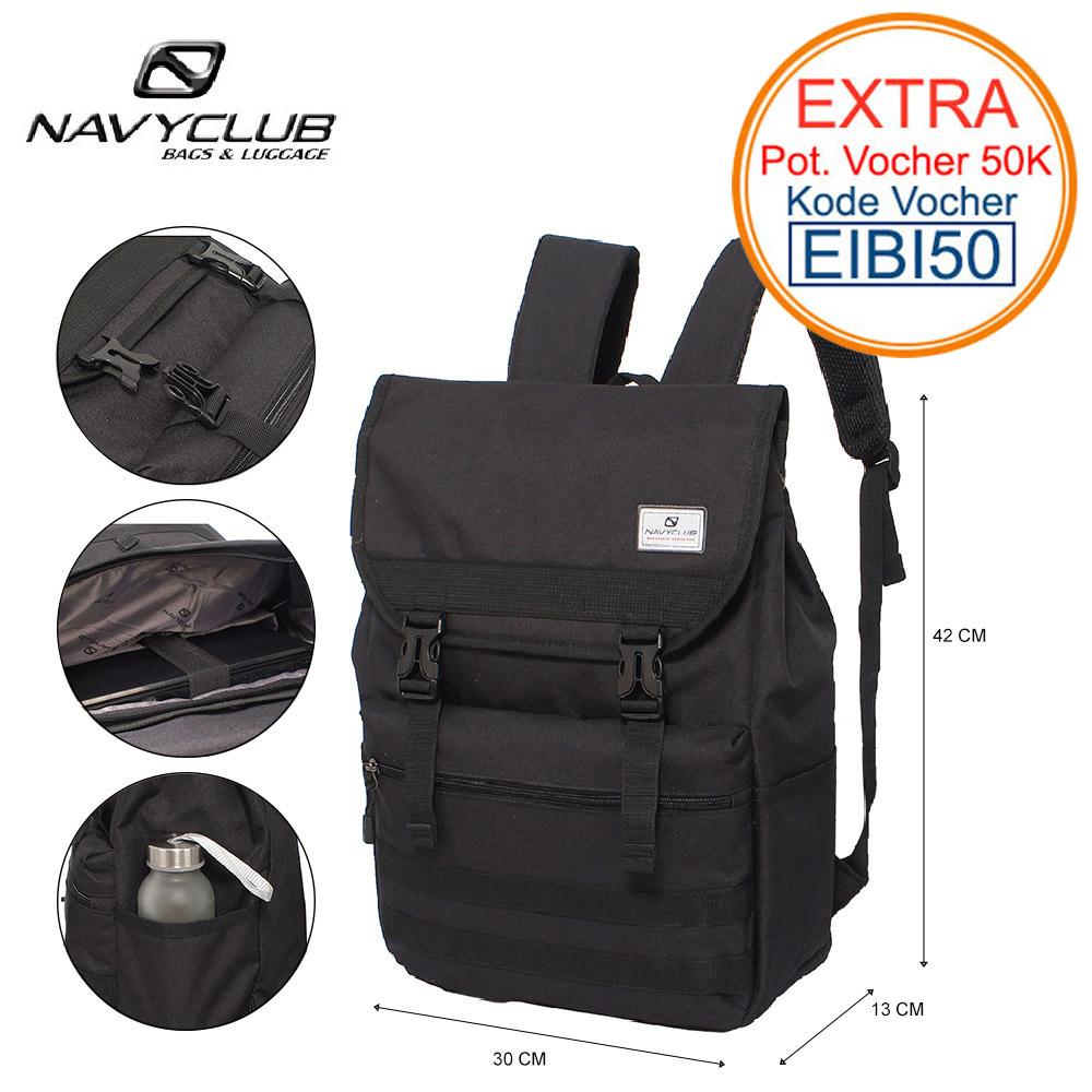 Navy Club New Arrival Tas Ransel Kasual Trendy - Tas Pria Tas Wanita EIBI
