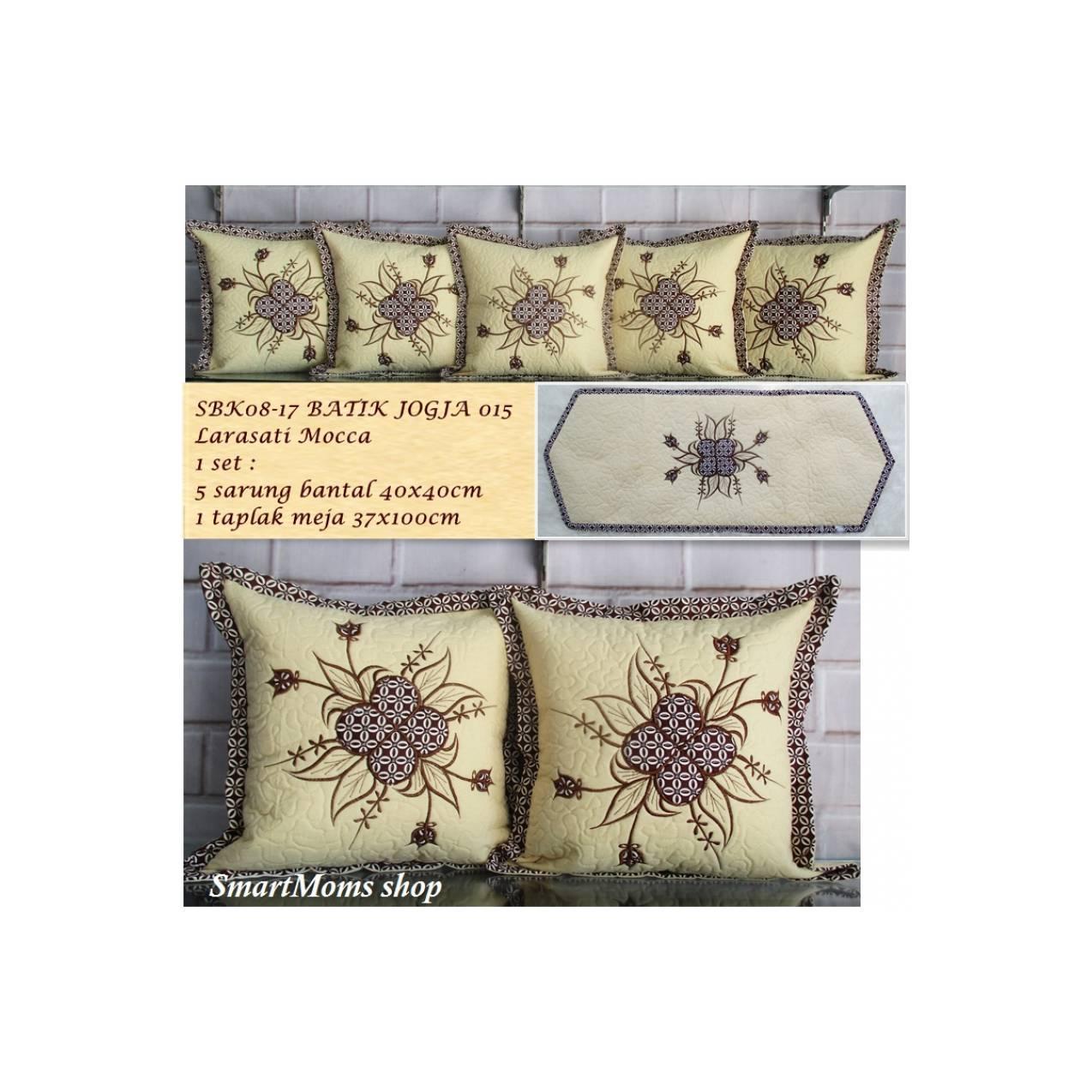 SARUNG BANTAL KURSI BATIK / SBK SET / MINIMALIS / LARASATI KREM