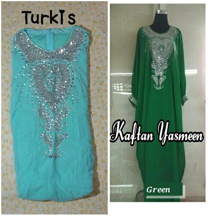Kaftan Diamond Swarosky Jumbo- Baju Kaftan Jumbo- Gamis Jumbo Yasmen