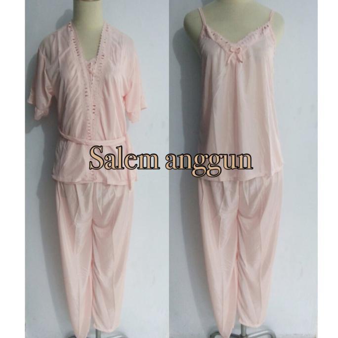 Piyama Dewasa Baju Tidur Dewasa Wanita Setelan Celana Panjang Kimono Ghtpoef