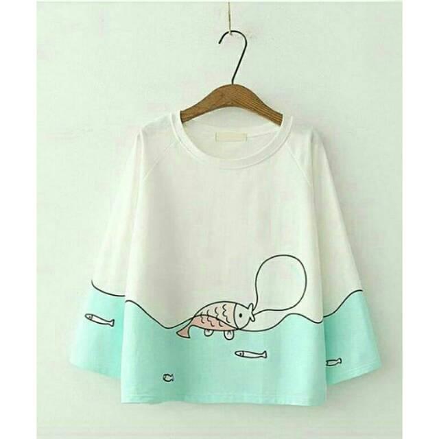 Vshop91jkt - Sweater Aqua Fish / Sweater Lucu / Baju Muslim / cardigan Wanita / Baju Muslim / Sweater Doraemon / Tunik / Atasan Wanita / Dress Wanita / Blouse Jumbo / Dress Jumbo / Dress Muslim / Blazer Jumbo / Baju Kerja / Syari Anak / Gamis