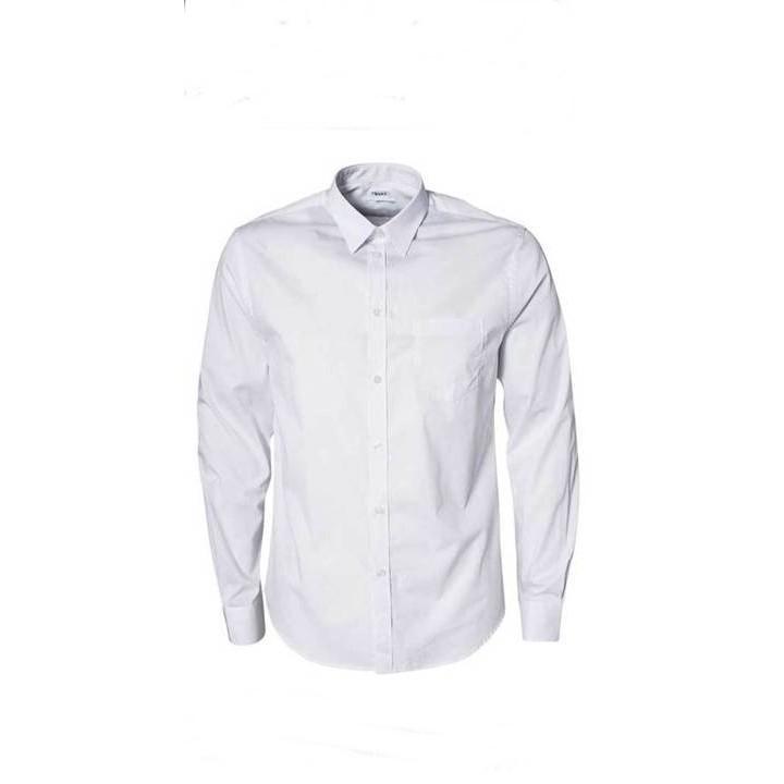 Kemeja / Hem Pria Putih Polos Lengan Panjang - 7Cjrkx