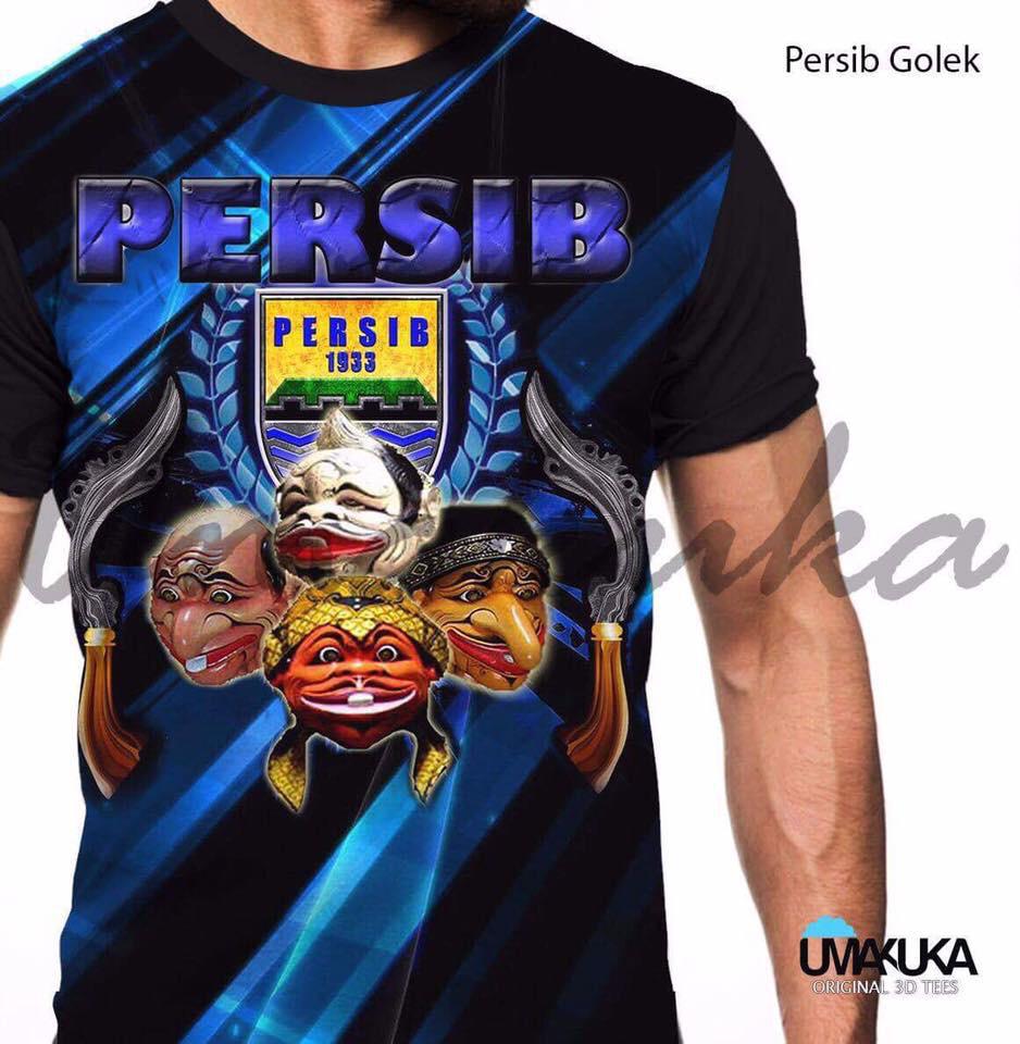 kaos  bola persib golek 3d umakuka fullprint