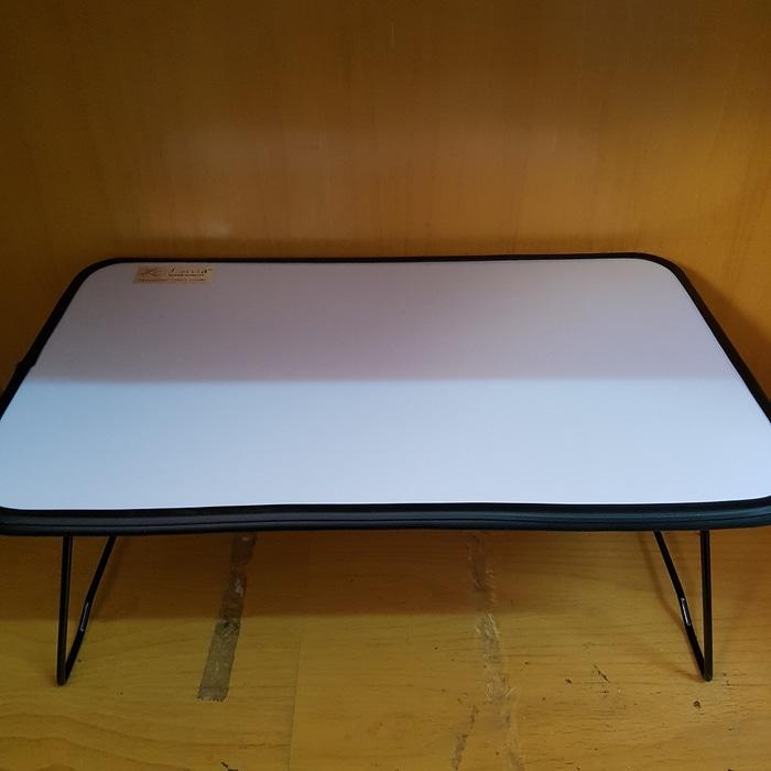 BEST SELLER - Livid Meja Laptop / Belajar / Tulis Warna Putih Untuk Lesehan Whiteboa