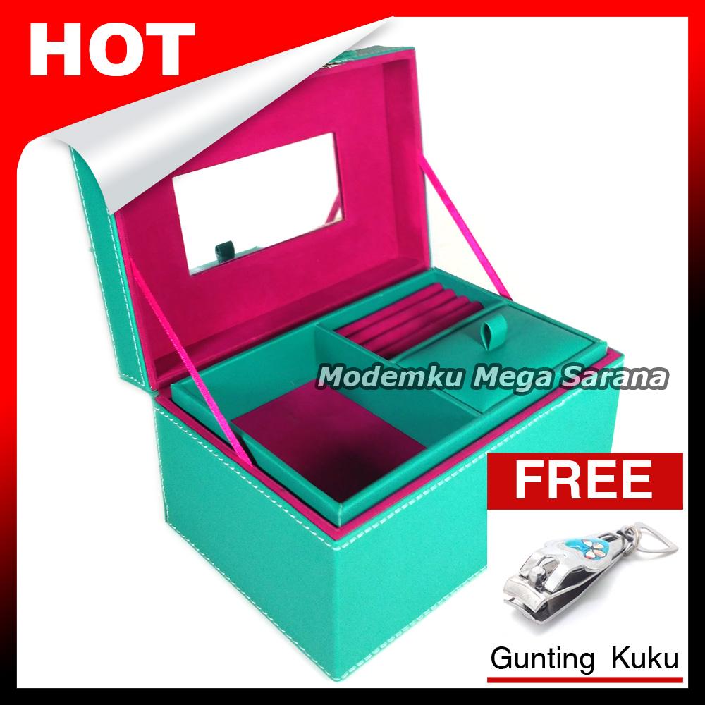 Kotak Box Perhiasan Kalung Gelang Cincin & Aksesoris 21x14x11 cm - Tosca Fanta