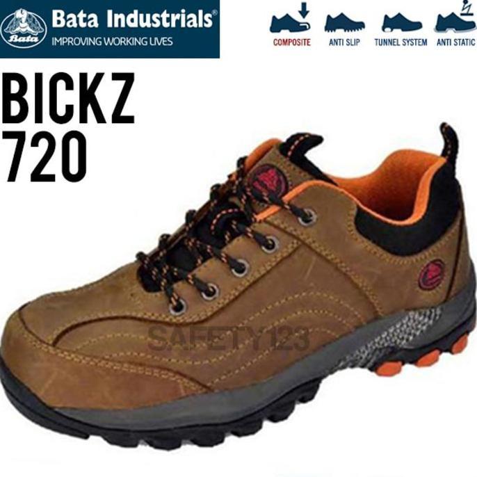 Bata Bickz 720 Brown Composite Metal Free Sepatu Safety Shoes - Xr9wqn