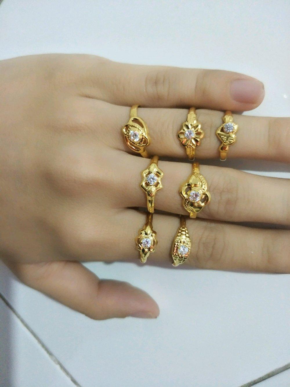 Cincin Emas Asli Kadar 700 Berat Setengah Gram